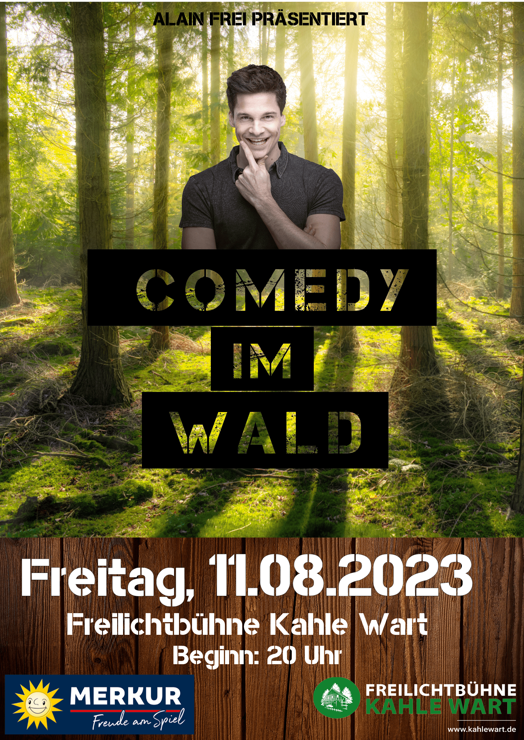 Plakat Comedy im Wald 2023